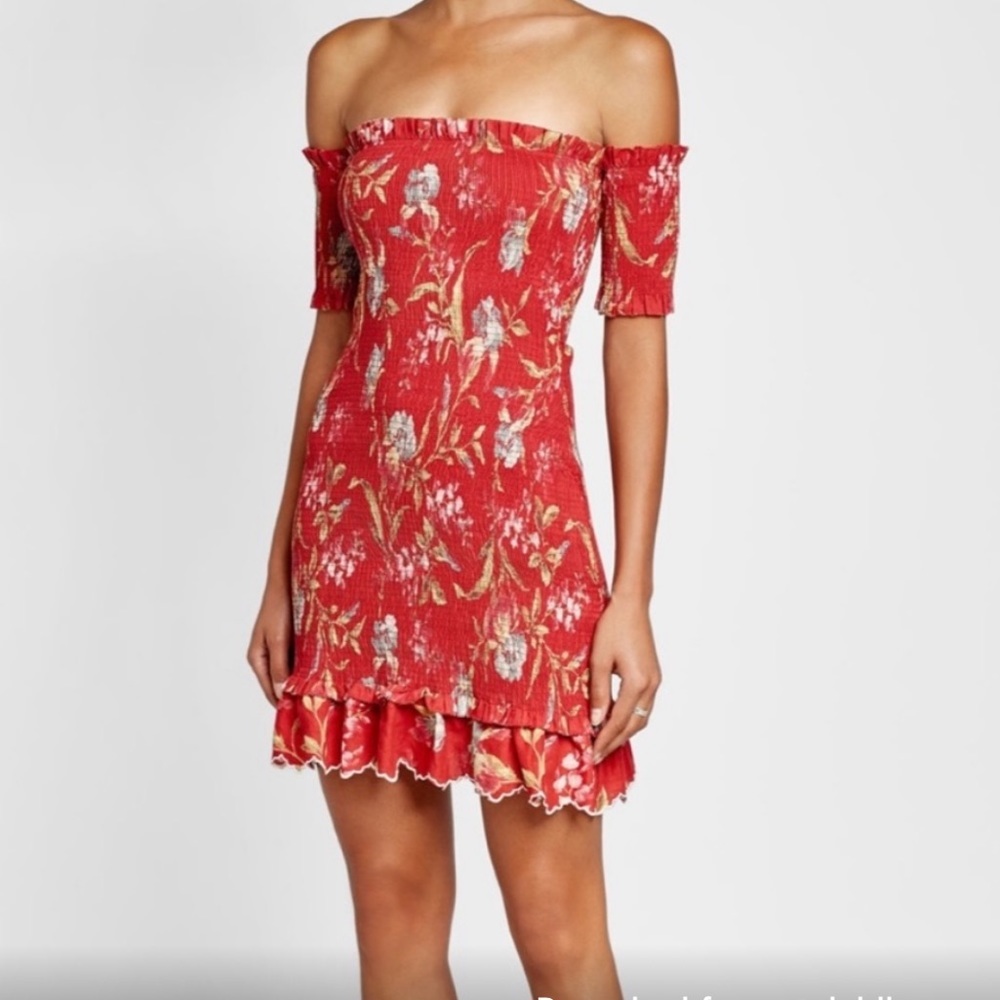 Zimmermann‎ Corsair Iris Shirred Linen And Cotton Blend Dress - Picture 8 of 8